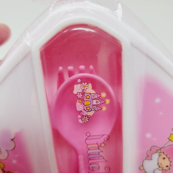 Vintage Sanrio 1995 Little Twin Stars Plastic Bento Box *READ* - Picture 5 of 8